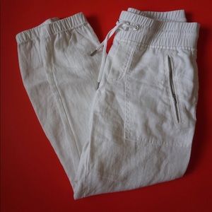 Comfy Athleta White Linen Pants Size 0P
